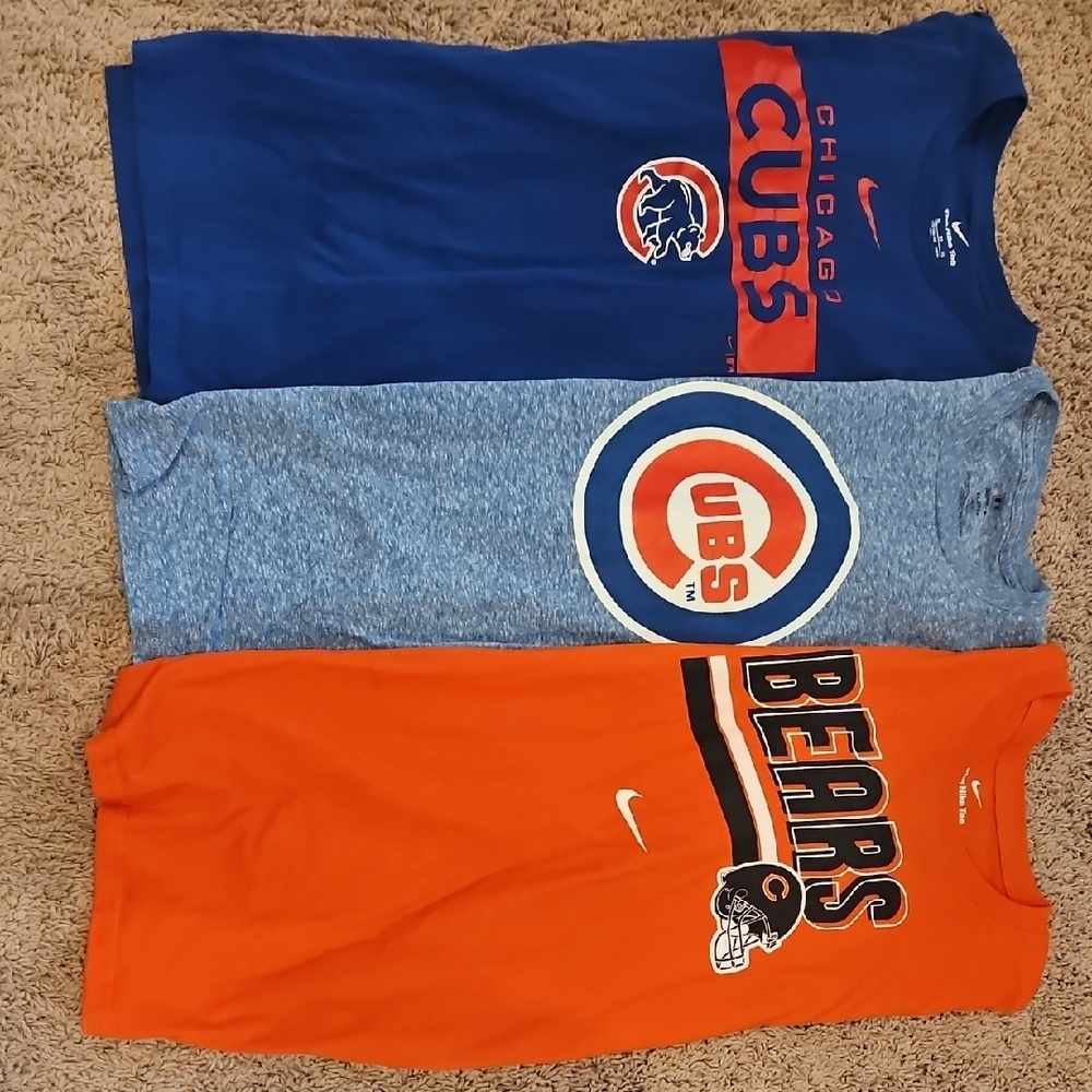 Nike Chicago Cubs and Bears T-Shirts